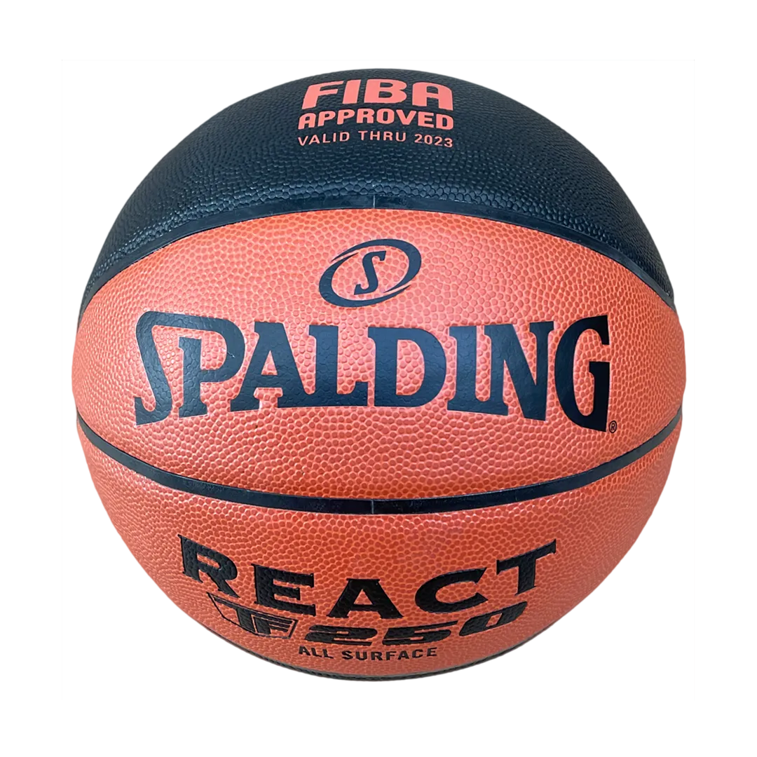 BALON BASKET # 7 SPALDING CUERO REACT TF250
