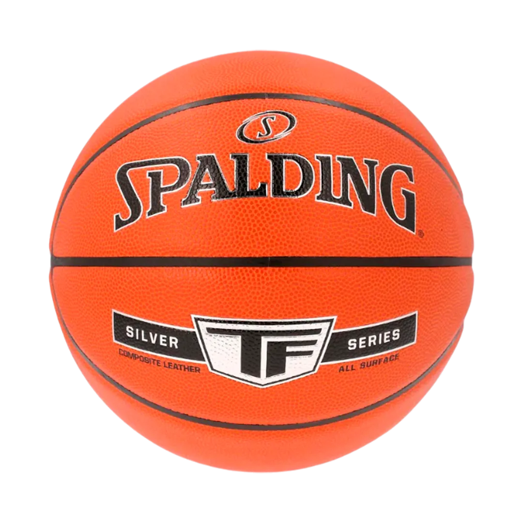BALON BASKET # 7 SPALDING CUERO TF SILVER SERIES