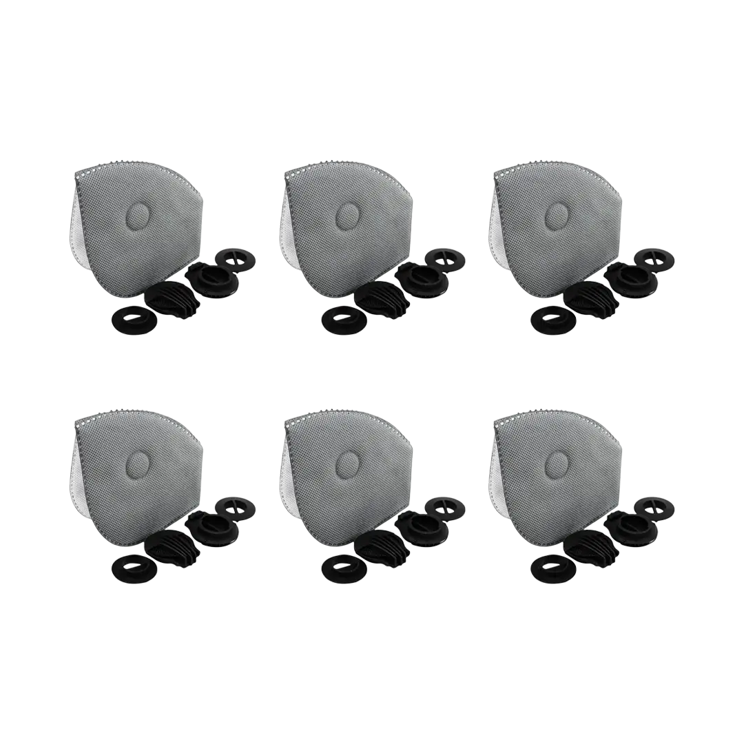 KIT 6 FILTROS REPUESTOS MASCARA ANTIPOLUCION