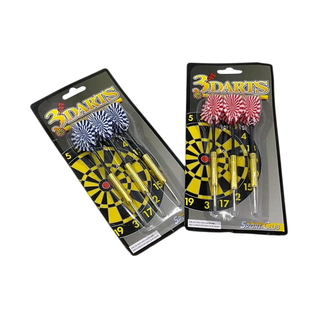 JUEGO DARDOS PUNTA METÁLICA X 3