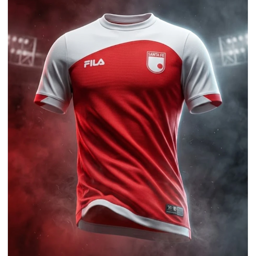 CAMISETA SANTA FE 2025 - ROJA (SIN ESTAMPADOS)